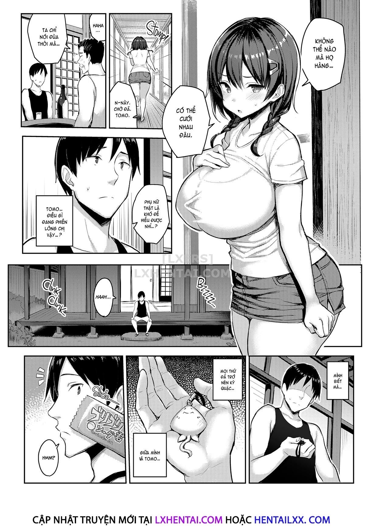 Đọc truyện hentai Holiday with My Busty Cousin - Chap 2