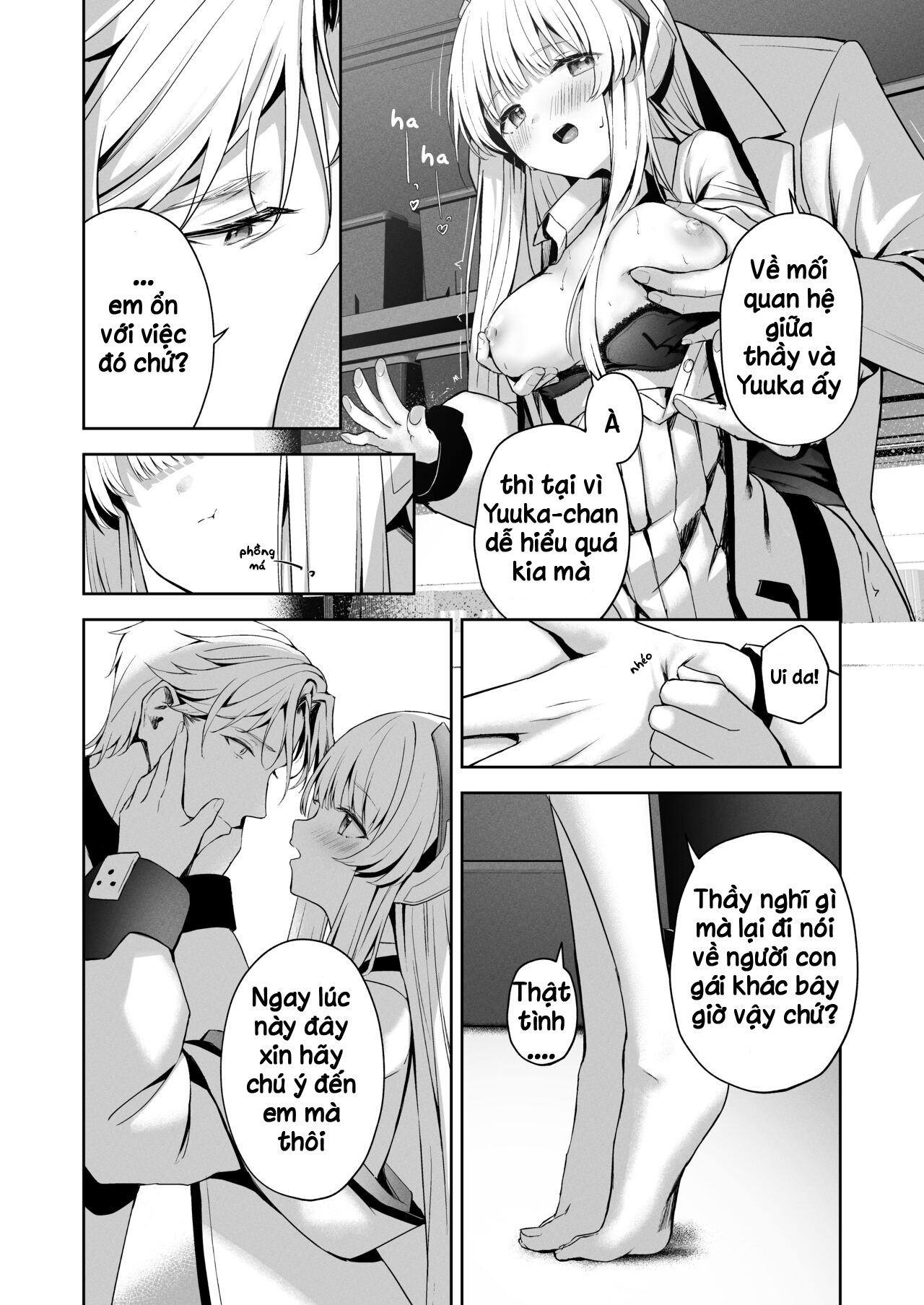 Đọc truyện hentai Noa nhận thấy Yuuka và Sensei ngày càng thân thiết - Oneshot