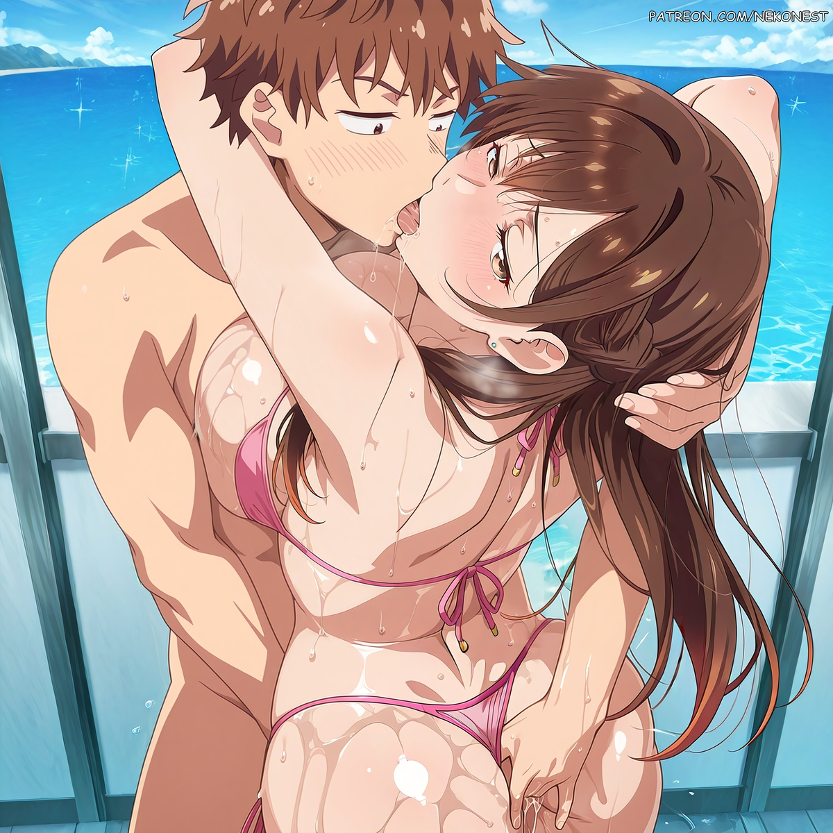 Đọc truyện hentai Tuyển tập Albums Art hentai - Chap 671 - Chizuru Ichinose #3 | Beach