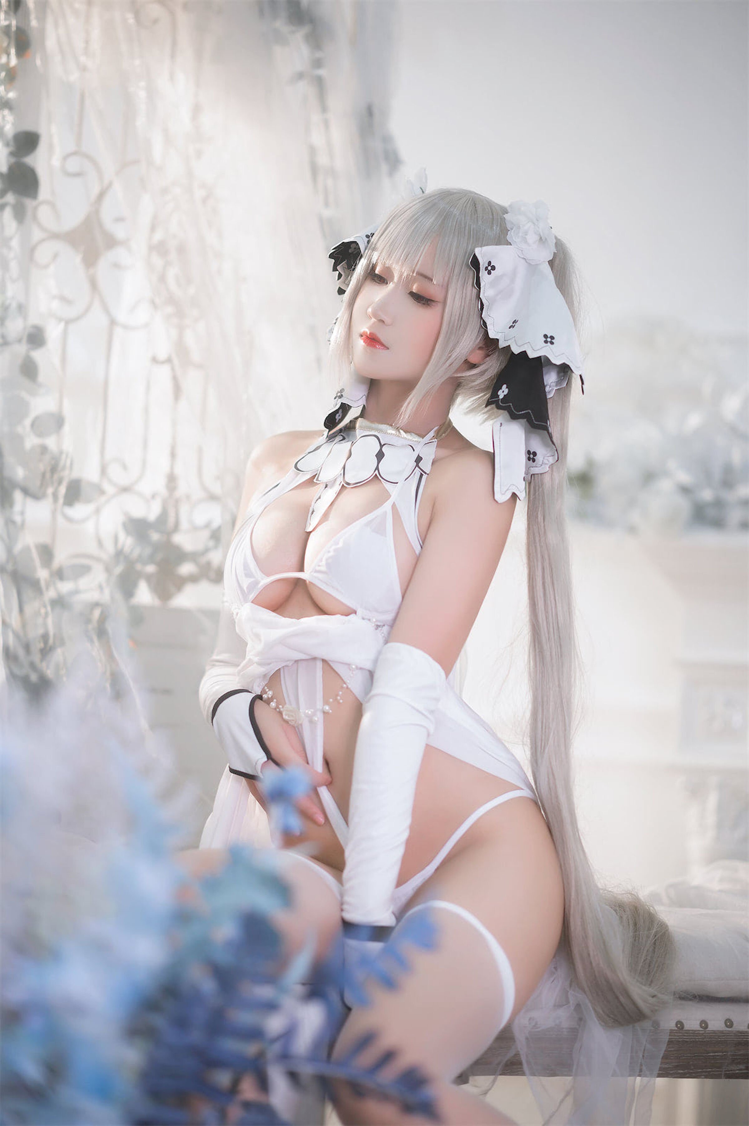 Đọc truyện hentai Tuyển tập Albums siêu phẩm Cosplay - Chap 532 - Three Degrees_69 Terrible White Veil