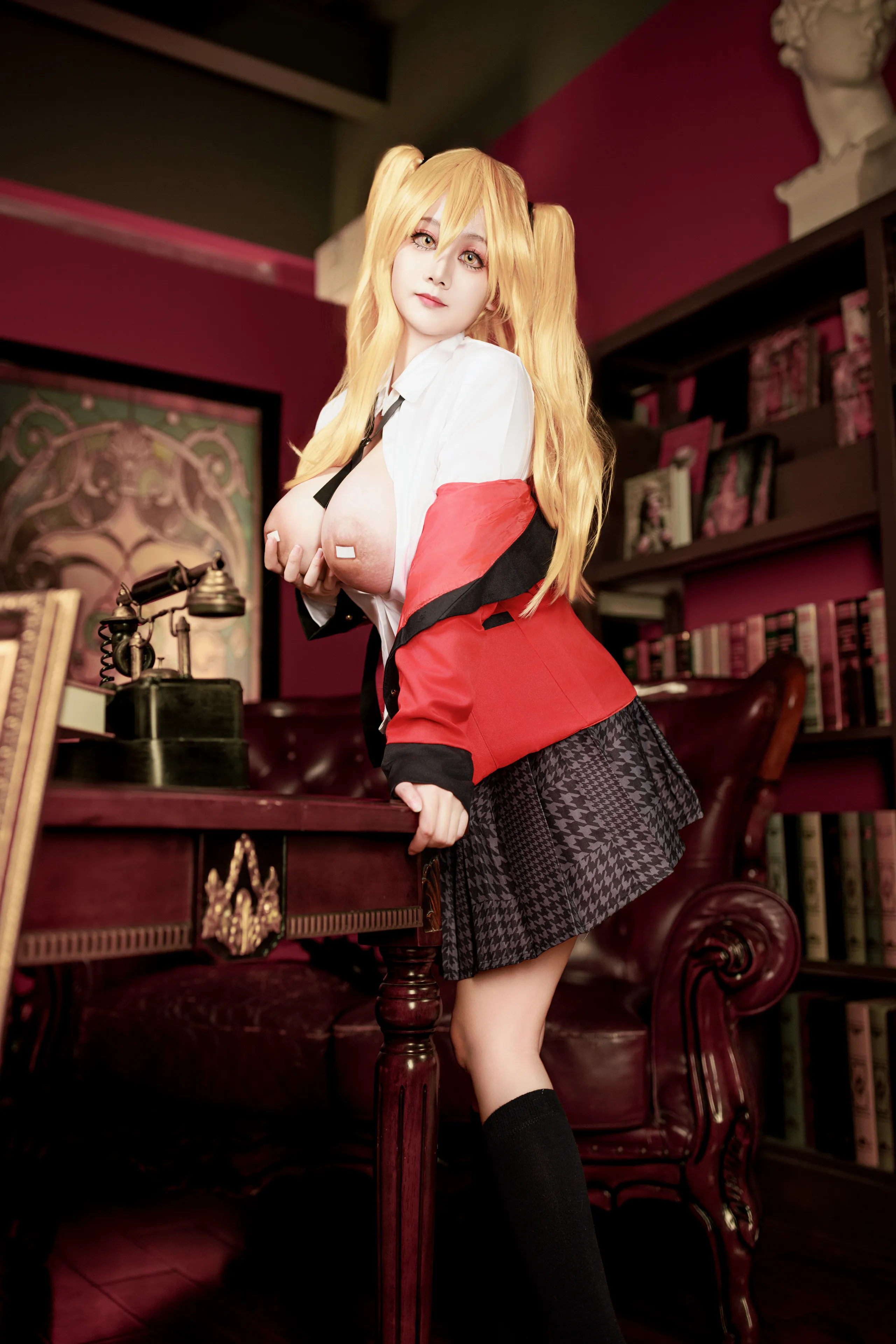 Đọc truyện hentai Tuyển tập Albums siêu phẩm Cosplay - Chap 1109 - A Xuexue - Kakegurui Saotome Meiari Uniform