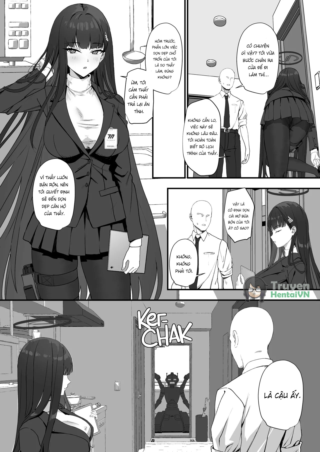 Đọc truyện hentai Tsukatsuki Rio no Maid Seikatsu (Blue Archive) - Oneshot