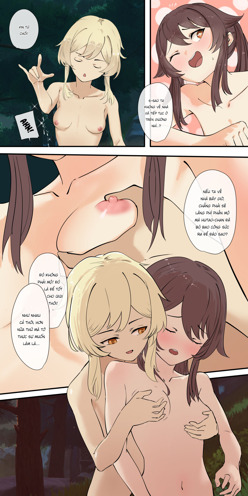 Đọc truyện hentai Hu Tao's Calvary - Oneshot