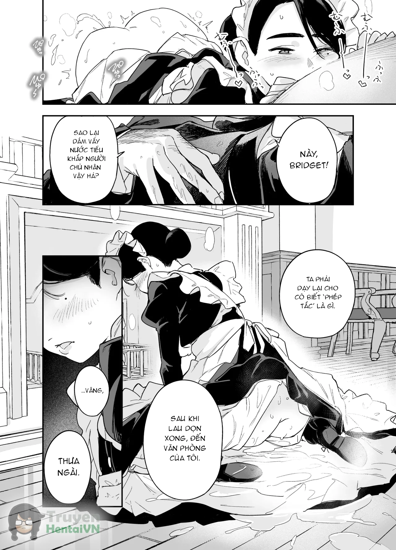 Đọc truyện hentai Wagaya no Housemaid Bridget Sei no Gohoushi ~Danro Souji kara Kozukuri made~ - Oneshot