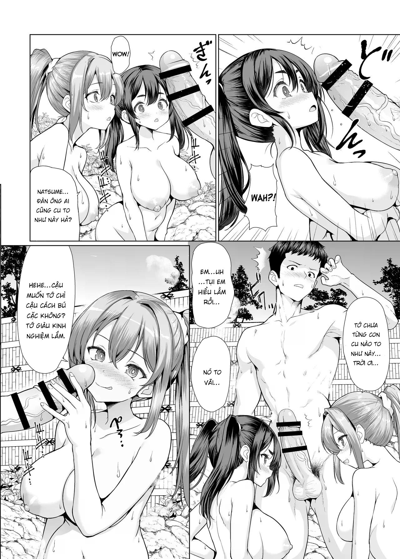 Đọc truyện hentai Onsen Haitte tara Joseito-tachi ga Osotte Kita - Oneshot