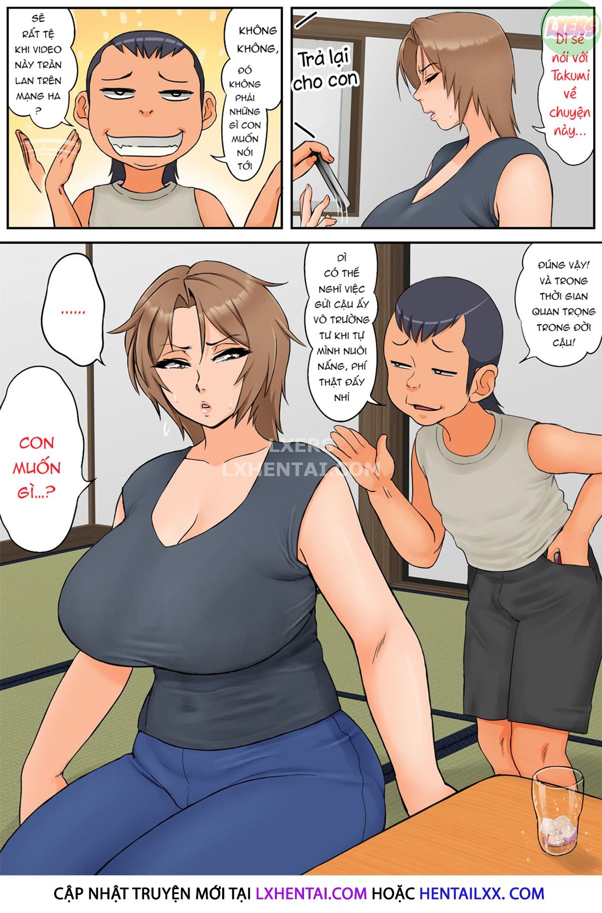 Đọc truyện hentai Tomodachi No Hahaoya Ga Keitai No Motoyan Datta Node Yowami O Nigitte Yaritai Houdai Shite Mita - Oneshot