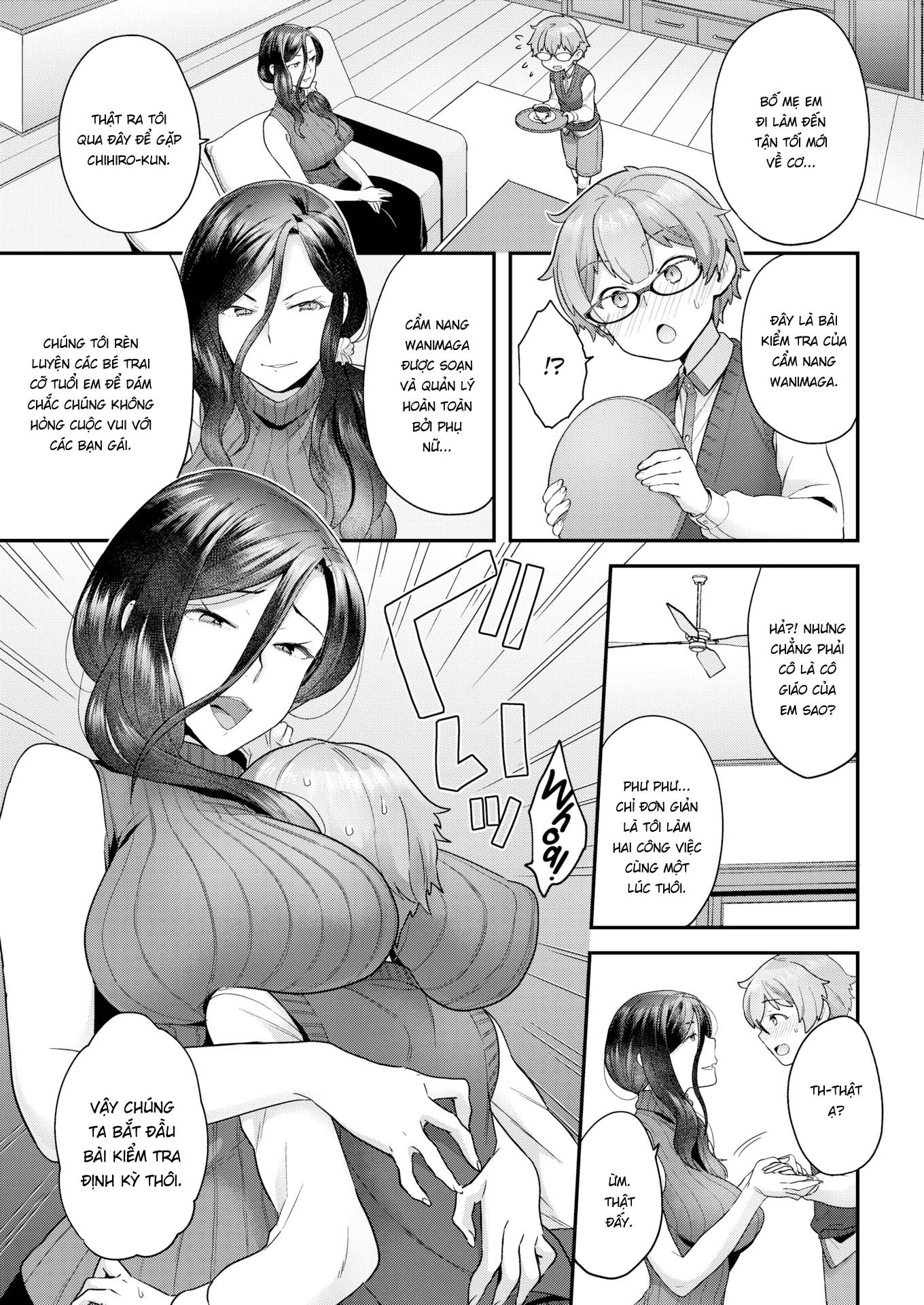Đọc truyện hentai Cố lên nào chú bé đần của tôi! - Oneshot cà phê sữa