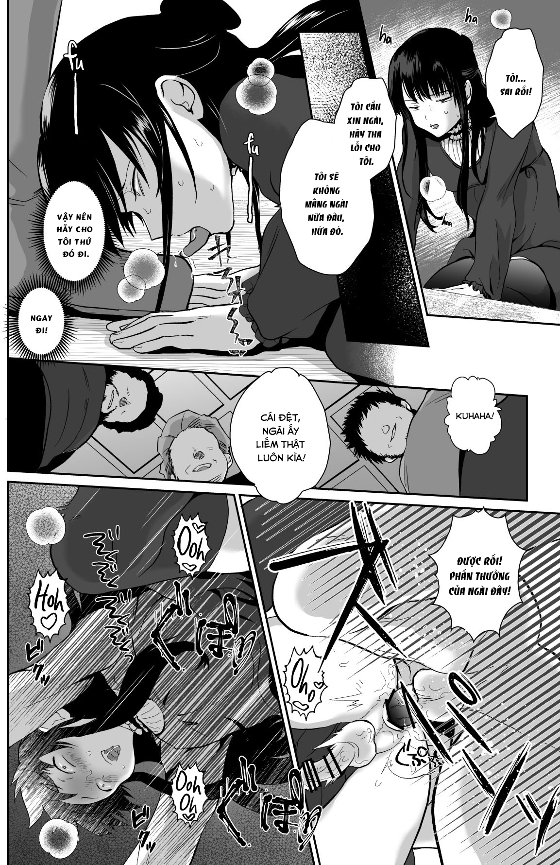 Đọc truyện hentai Kawaisou na Ouji-sama wa Warui Mahou de Oshiro no Mesu Benki ni Sarete Shimaimashita - Chap 2