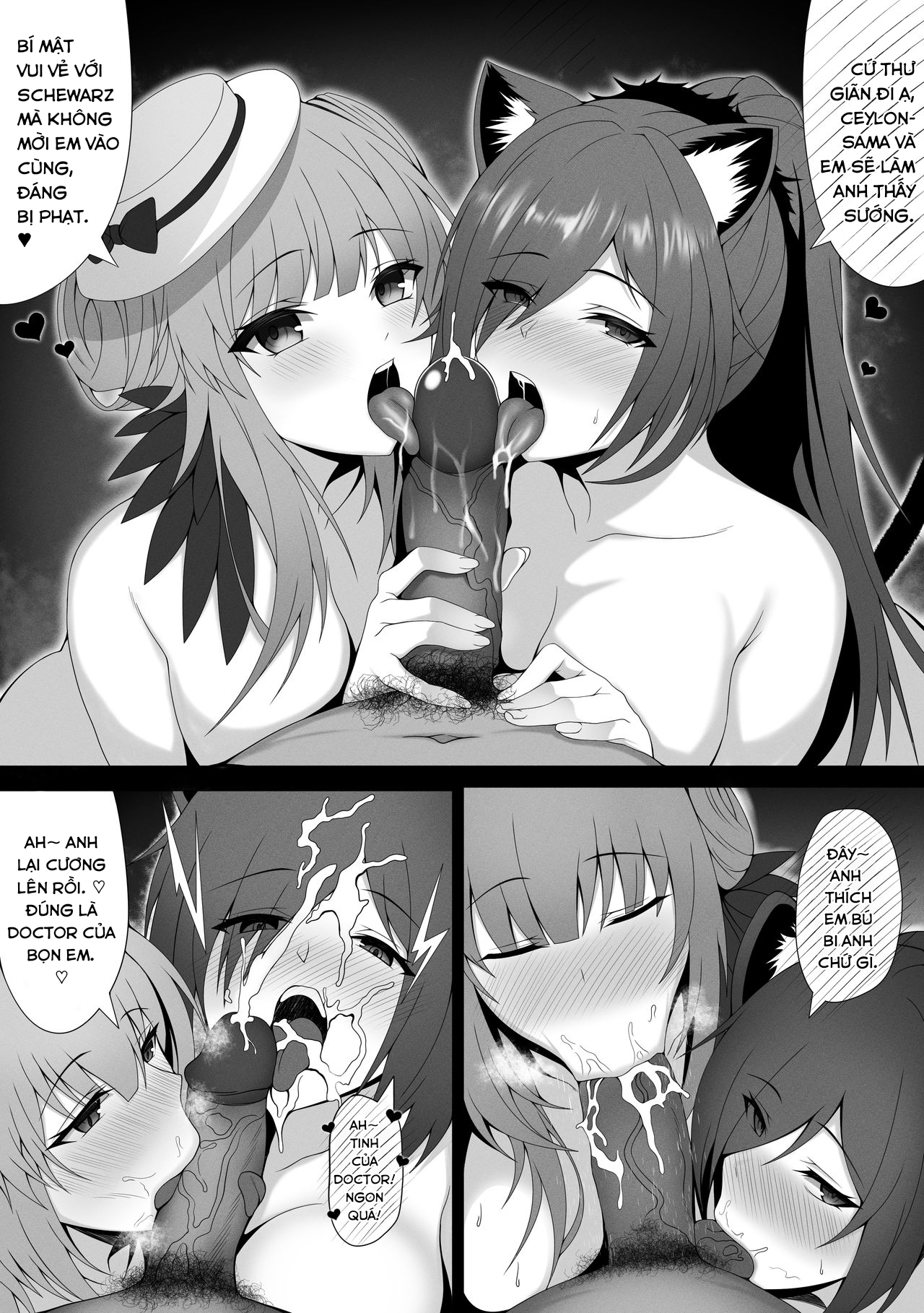 Đọc truyện hentai Doctor×Ceylon×Schwarz (Arknights) - Oneshot