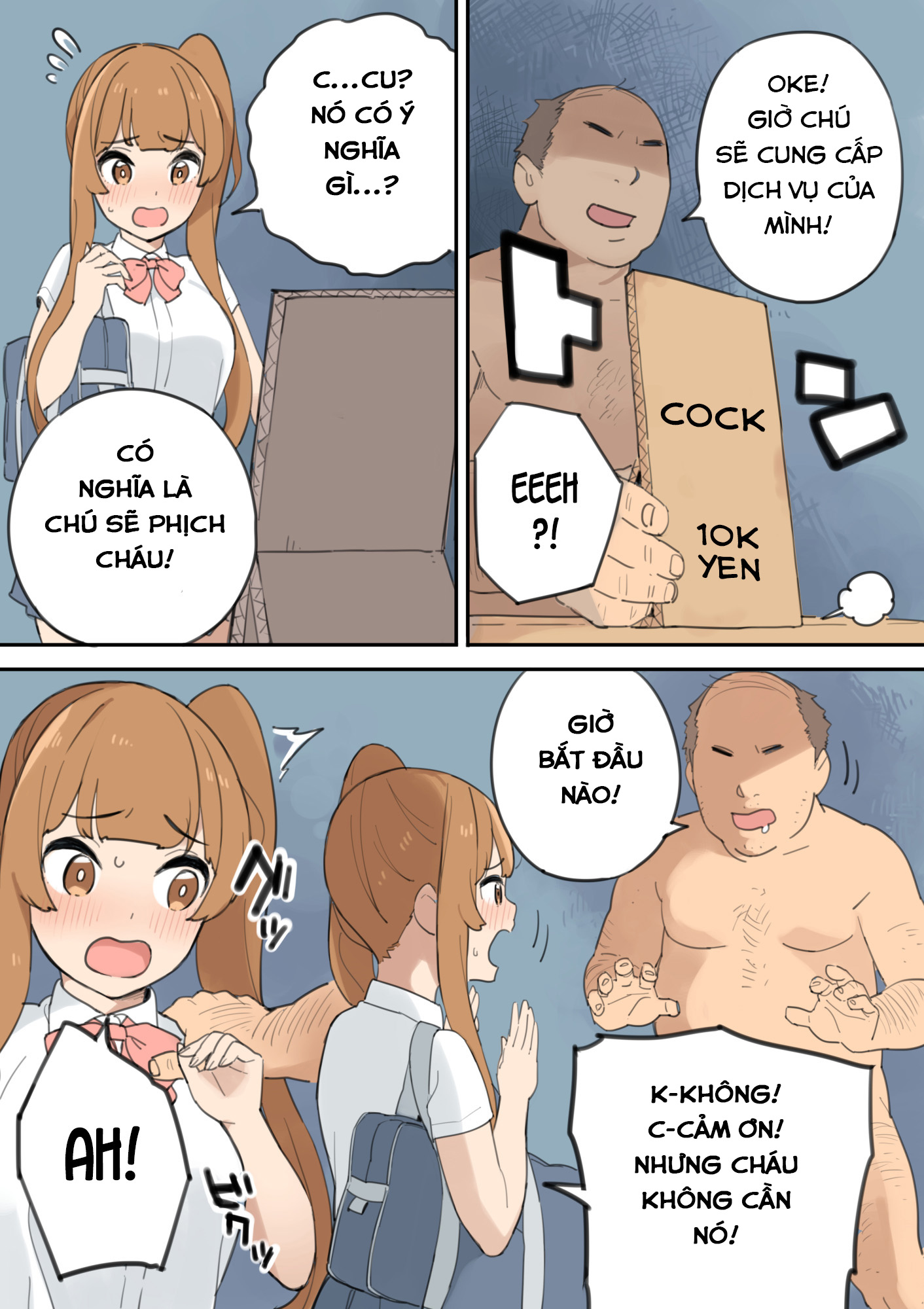 Đọc truyện hentai Chinpo Uri no Ossan - Chap 1.1