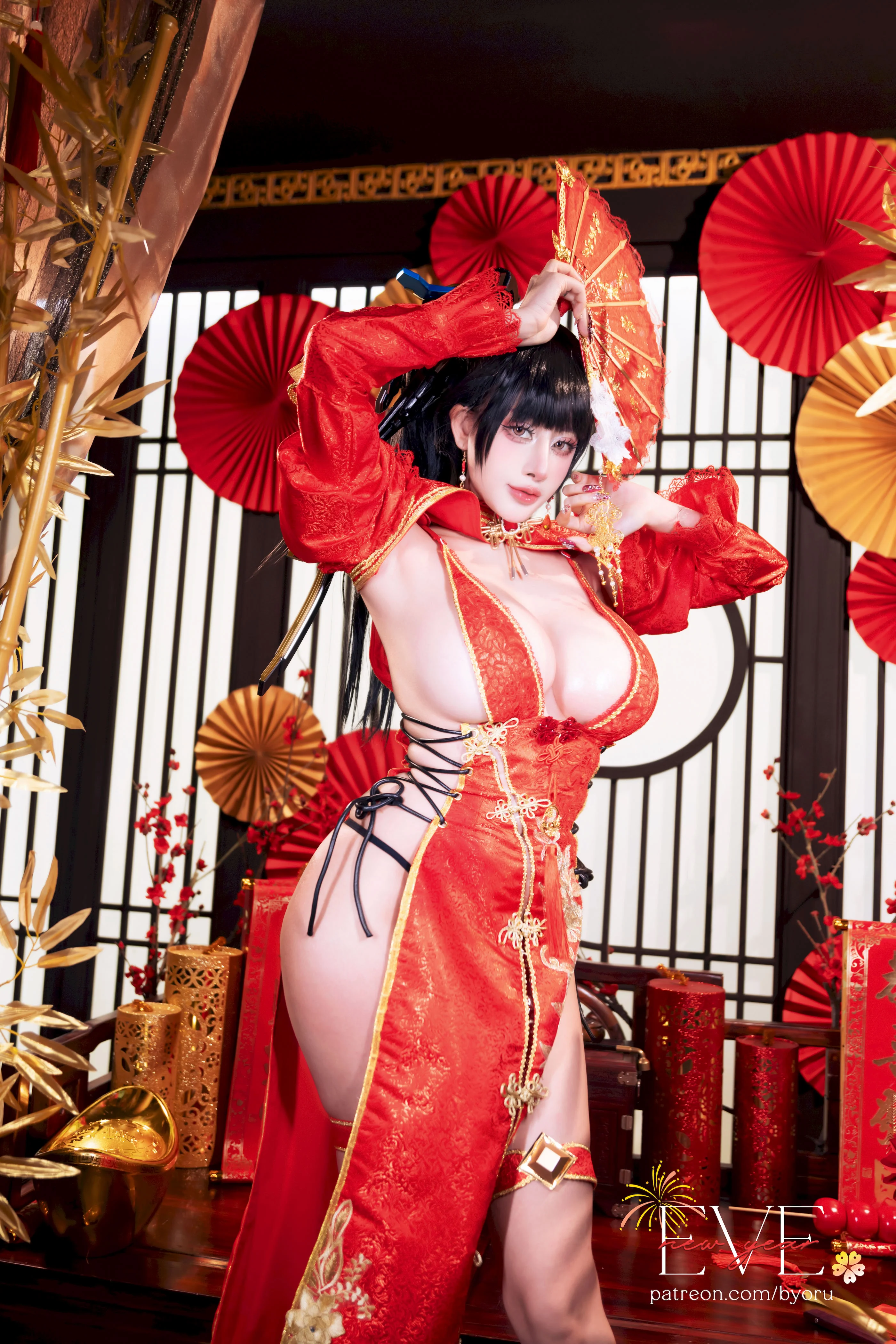 Đọc truyện hentai Tuyển tập Albums siêu phẩm Cosplay - Chap 1391 - Byoru - Eve New Year Qipao