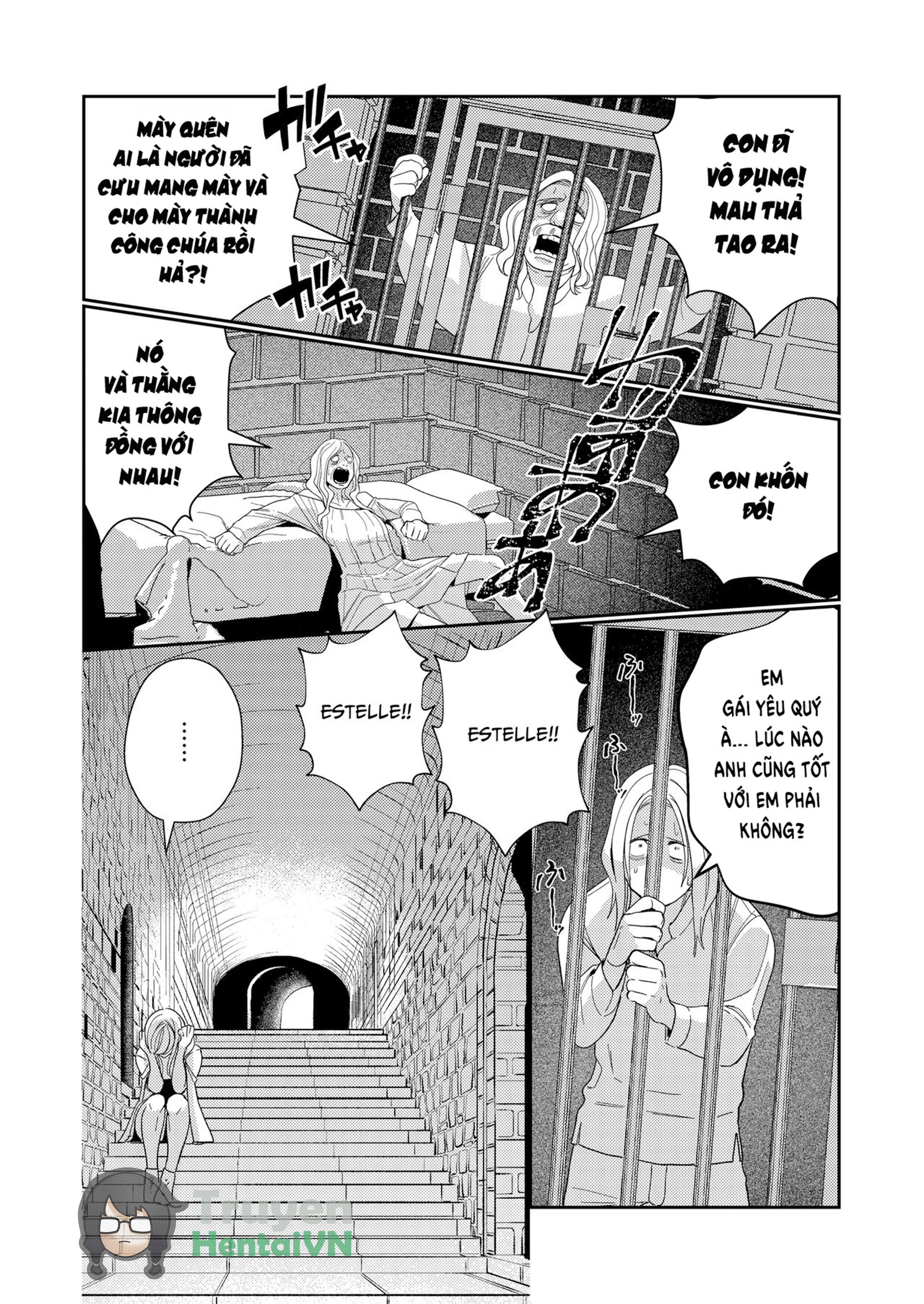 Đọc truyện hentai Seijo wa Tekikoku no Ou ni Otosareru - Oneshot