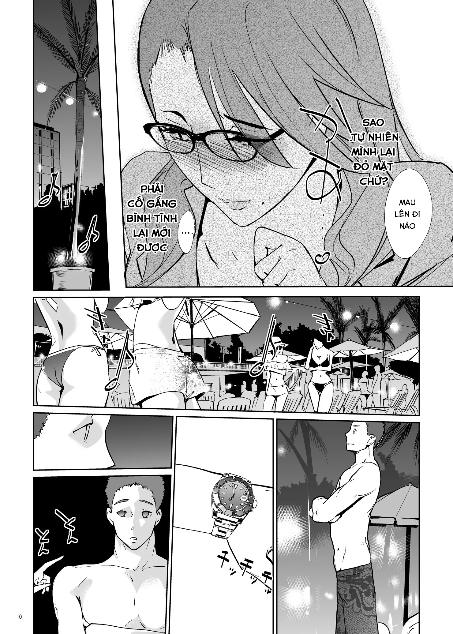 Đọc truyện hentai NTR Midnight Pool - Chap 1