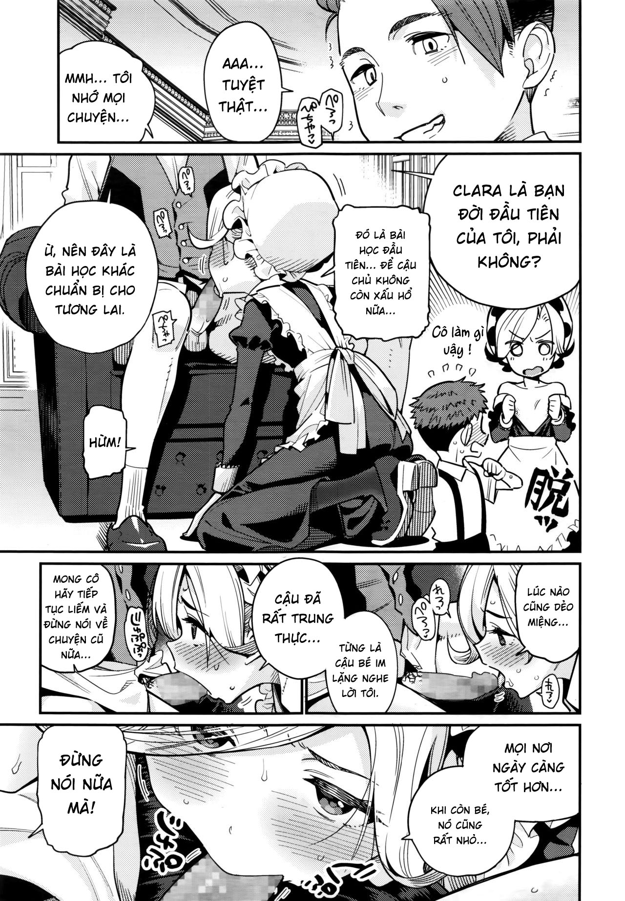 Đọc truyện hentai Truyện tình cậu chủ nhỏ và cô hầu gái - Oneshot nứng