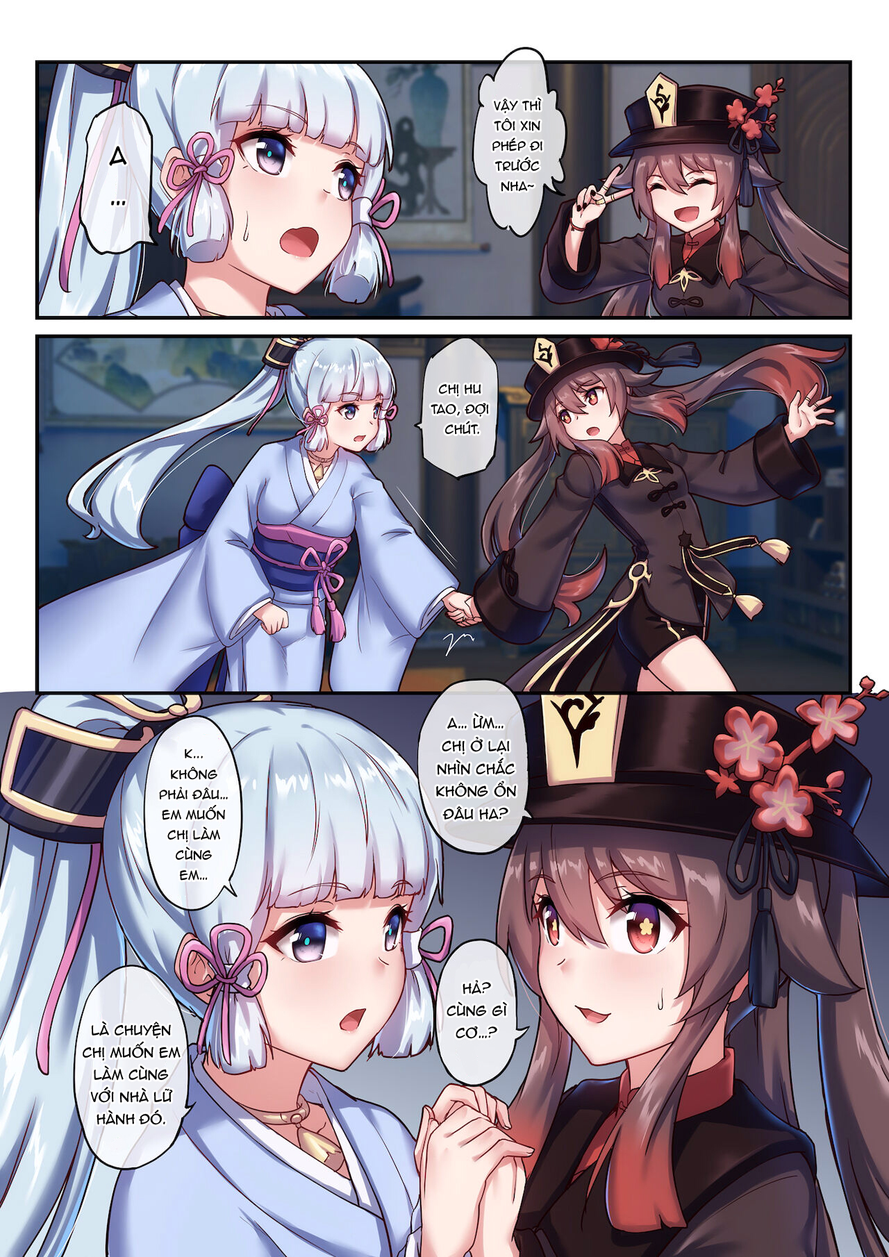 Đọc truyện hentai Hutao & Kamisato Ayaka - Oneshot màu [Không che]