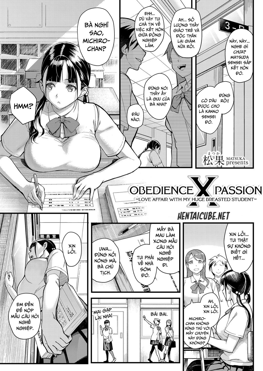 Đọc truyện hentai Obedience x Passion ~Love Affair with my Huge Breasted Student - Oneshot
