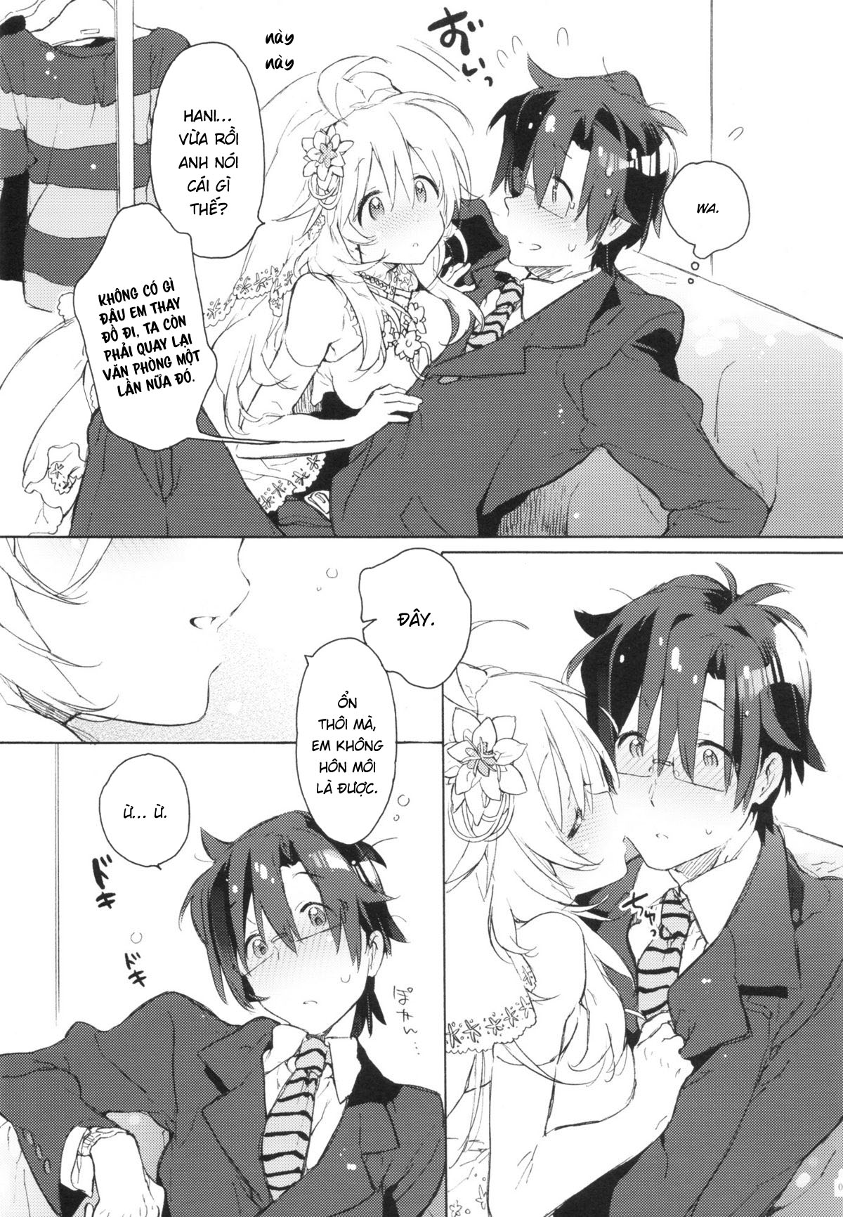 Đọc truyện hentai Miki Hoshii series - Anh đến để được yêu em với bó hoa trên tay