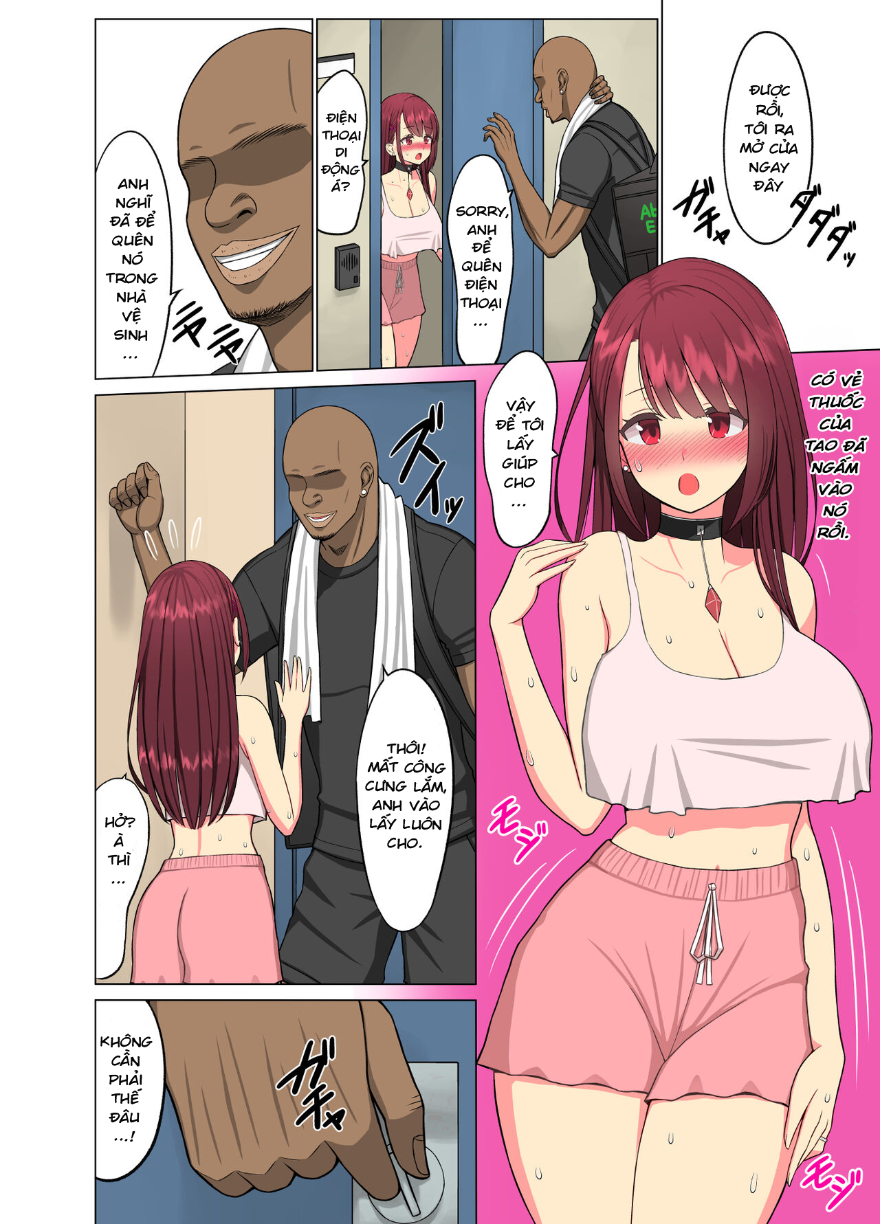 Đọc truyện hentai Anh da đen giao hàng - Oneshot