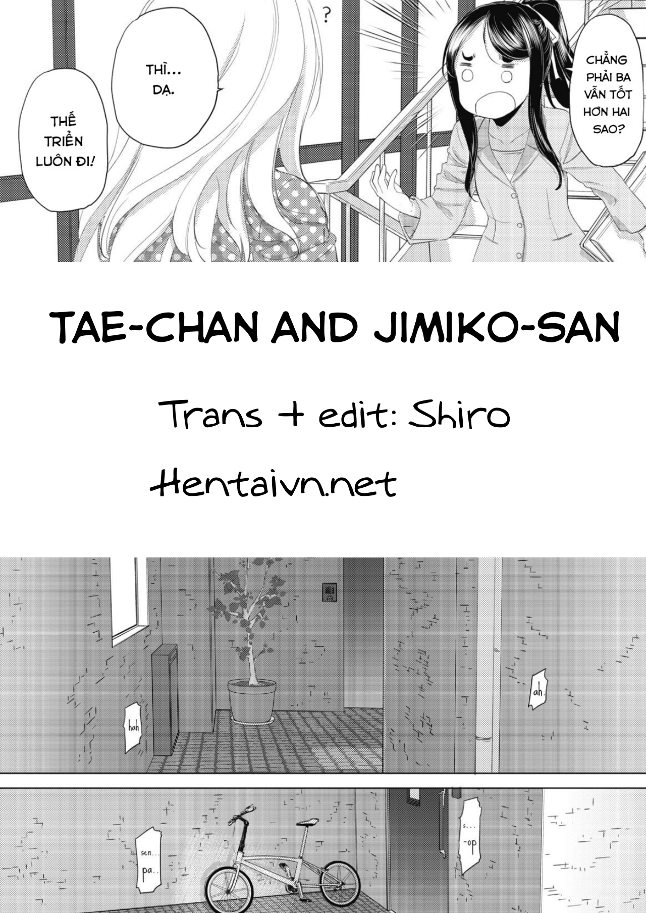 Đọc truyện hentai Tae-chan and Jimiko-san - Chap 5: Three is better than two?