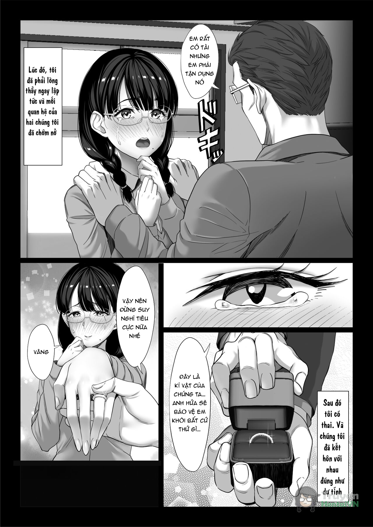 Đọc truyện hentai Jimi na Hitozuma ga Toshishita Chinpo de Maso Ochi suru Hanashi - Oneshot