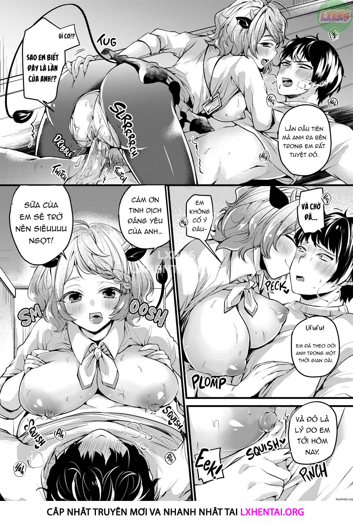 Đọc truyện hentai Ngất ngây ngọt ngào nóng bỏng - Chap 6 - Happiness Delivery! ❤ Cow Girl