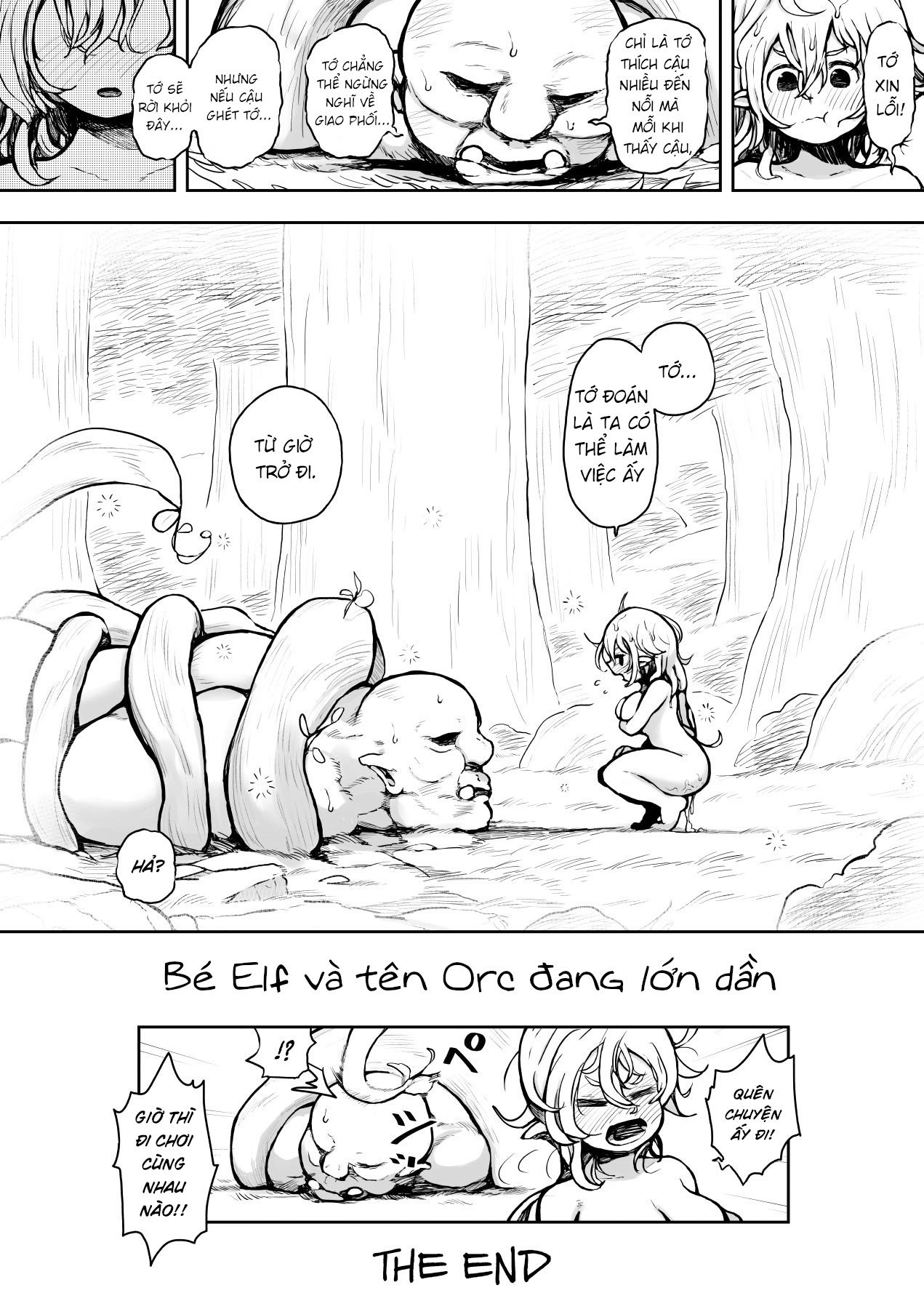 Đọc truyện hentai Bé Elf và tên Orc cùng nhau lớn lên - 1 shot