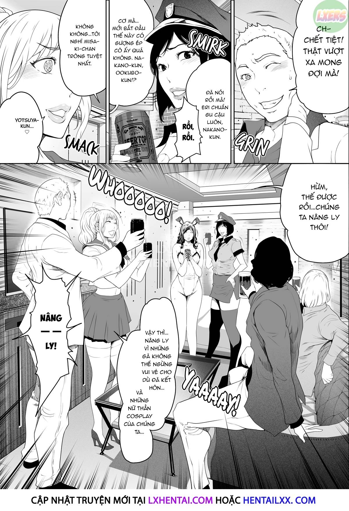 Đọc truyện hentai Buổi đêm THÁC LOẠN của những bà vợ - Oneshot