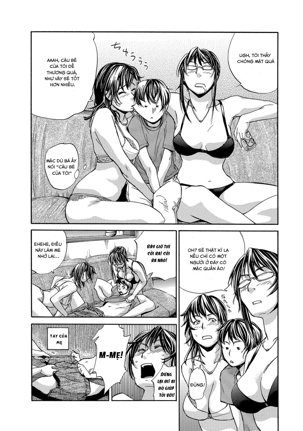 Đọc truyện hentai Okaa-san Houimou - Twin Mother Encirclement? - Oneshot