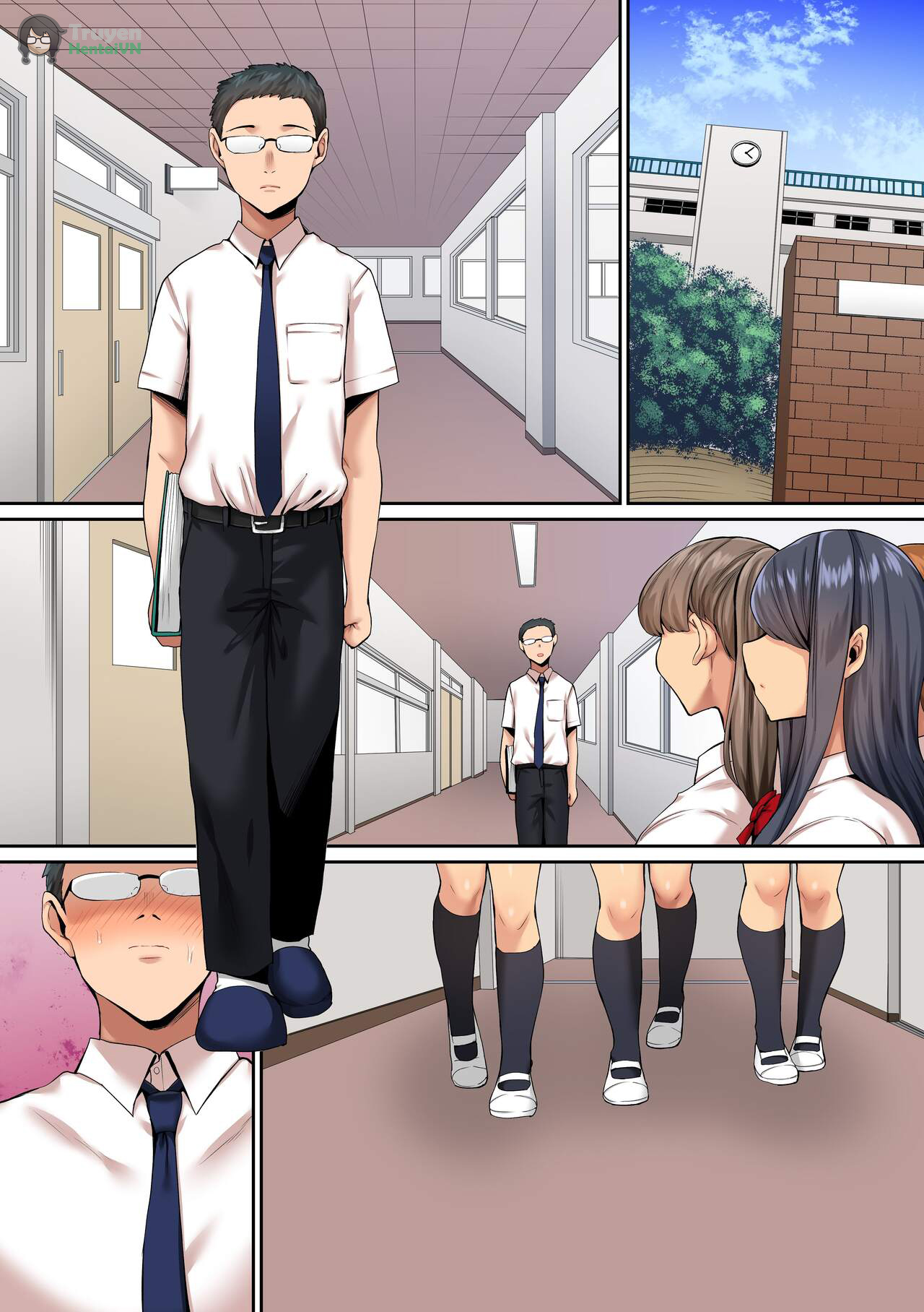 Đọc truyện hentai Yuumei Shingakukou de Yuutousei-tachi no Sei no Hakeguchi ni Sareru Kyoushi no Boku no Nichijou - Oneshot