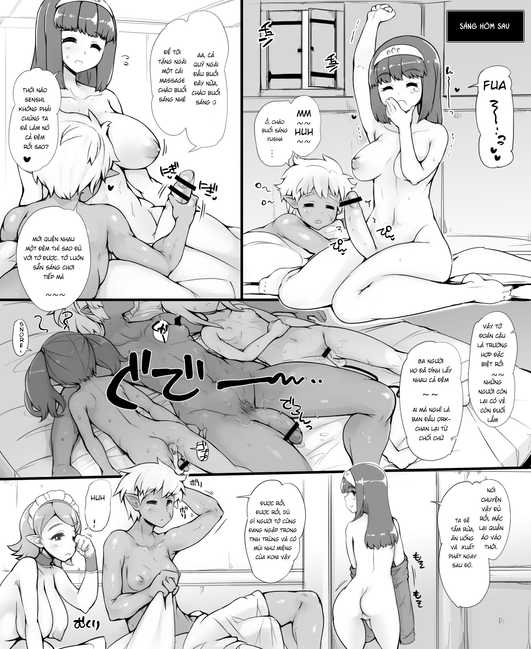 Đọc truyện hentai The Adventure of a Hero ~A Night at the Rousing Fairy Inn~ - Chap 2 - End