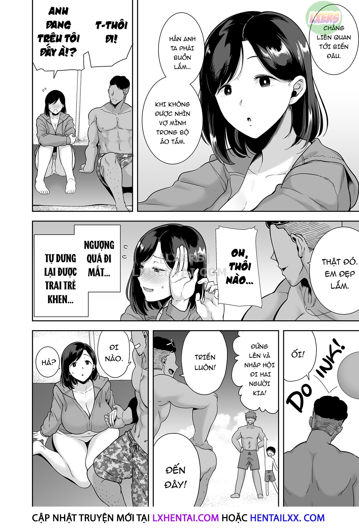 Đọc truyện hentai Natsuzuma ~Natsu, Ryokan, Nanpa Otoko-Tachi Ni Ochita Tsuma~ - Chap 1 - Không che