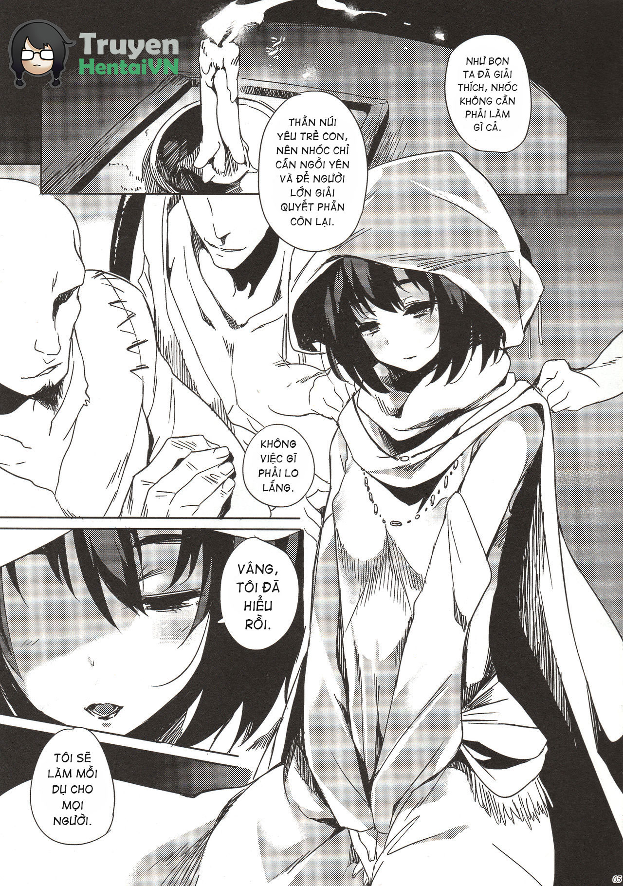 Đọc truyện hentai Hitokuiyama no Haramigami-sama - Oneshot