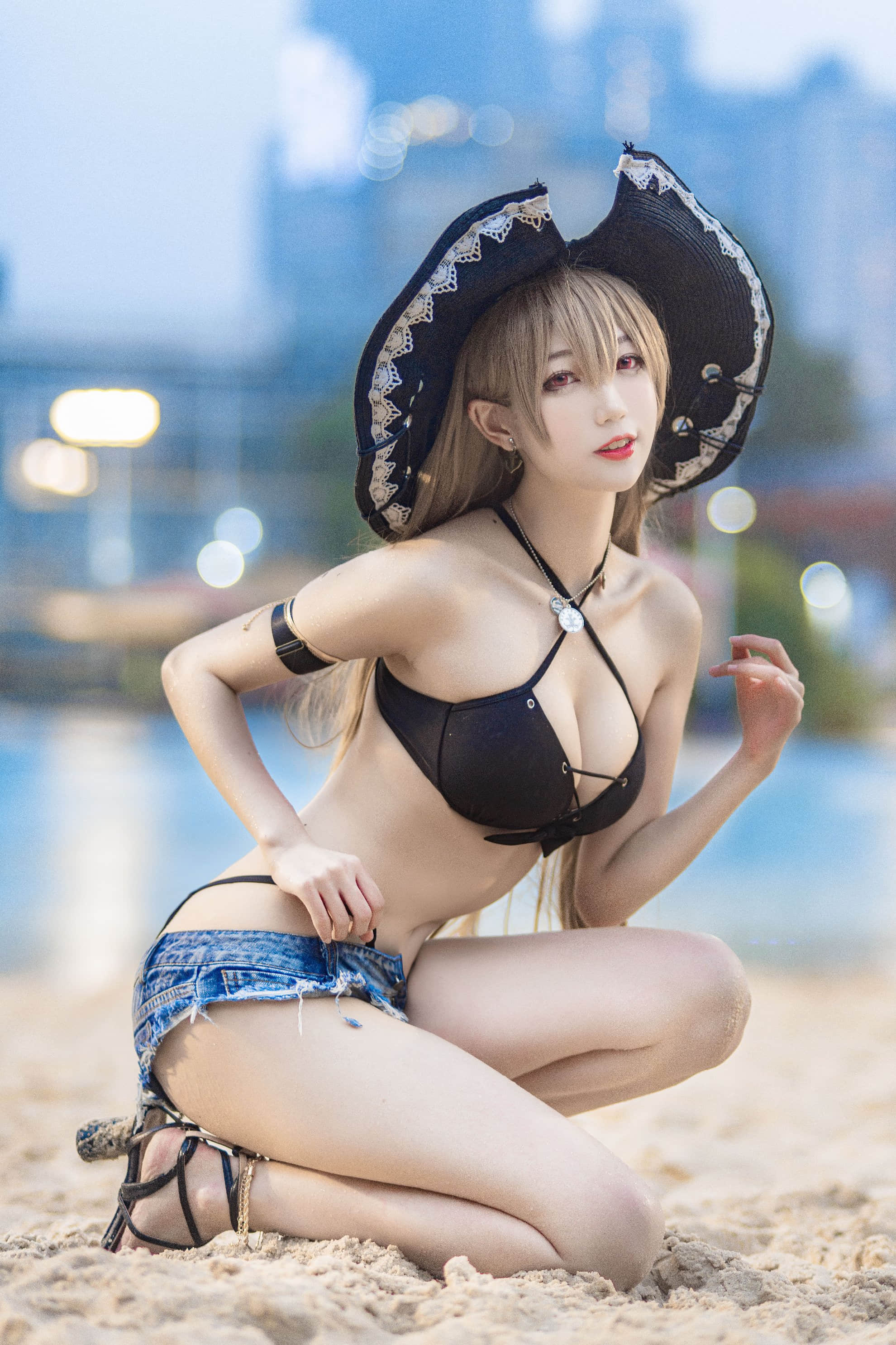 Đọc truyện hentai Tuyển tập Albums siêu phẩm Cosplay - Chap 857 - [Zhou Ji is a cute bunny] Jean Bart swimsuit (Azur Lane)