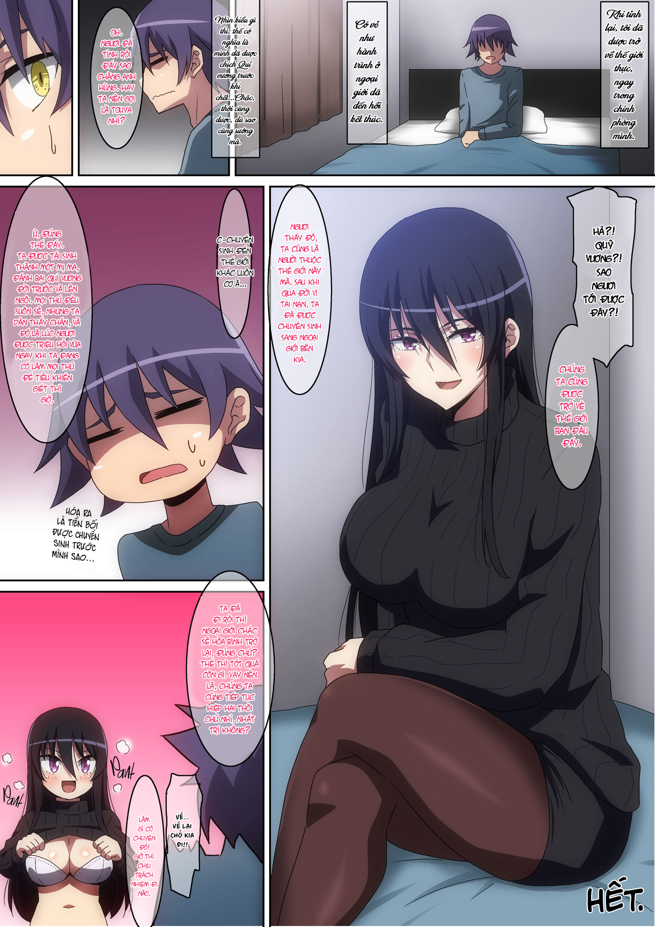 Đọc truyện hentai Maou-sama to Shoukan Yuusha - Oneshot full màu art đẹp