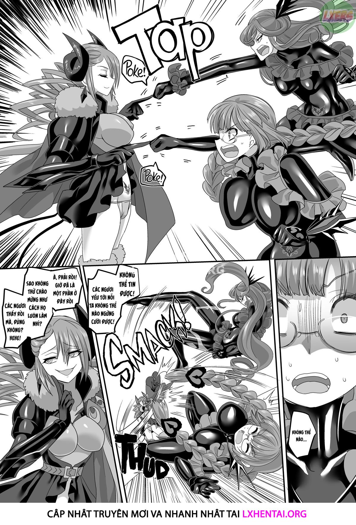 Đọc truyện hentai Saikyou no Seigi no Hero wa Kagami no Naka de wa Saijaku no Kaijin - Oneshot