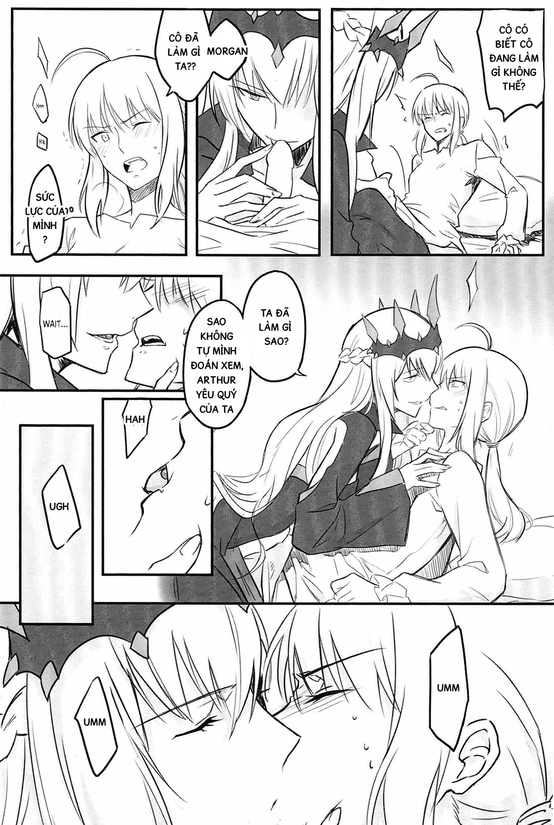 Đọc truyện hentai FGO fan book - Artoria x Morgan - Oneshot