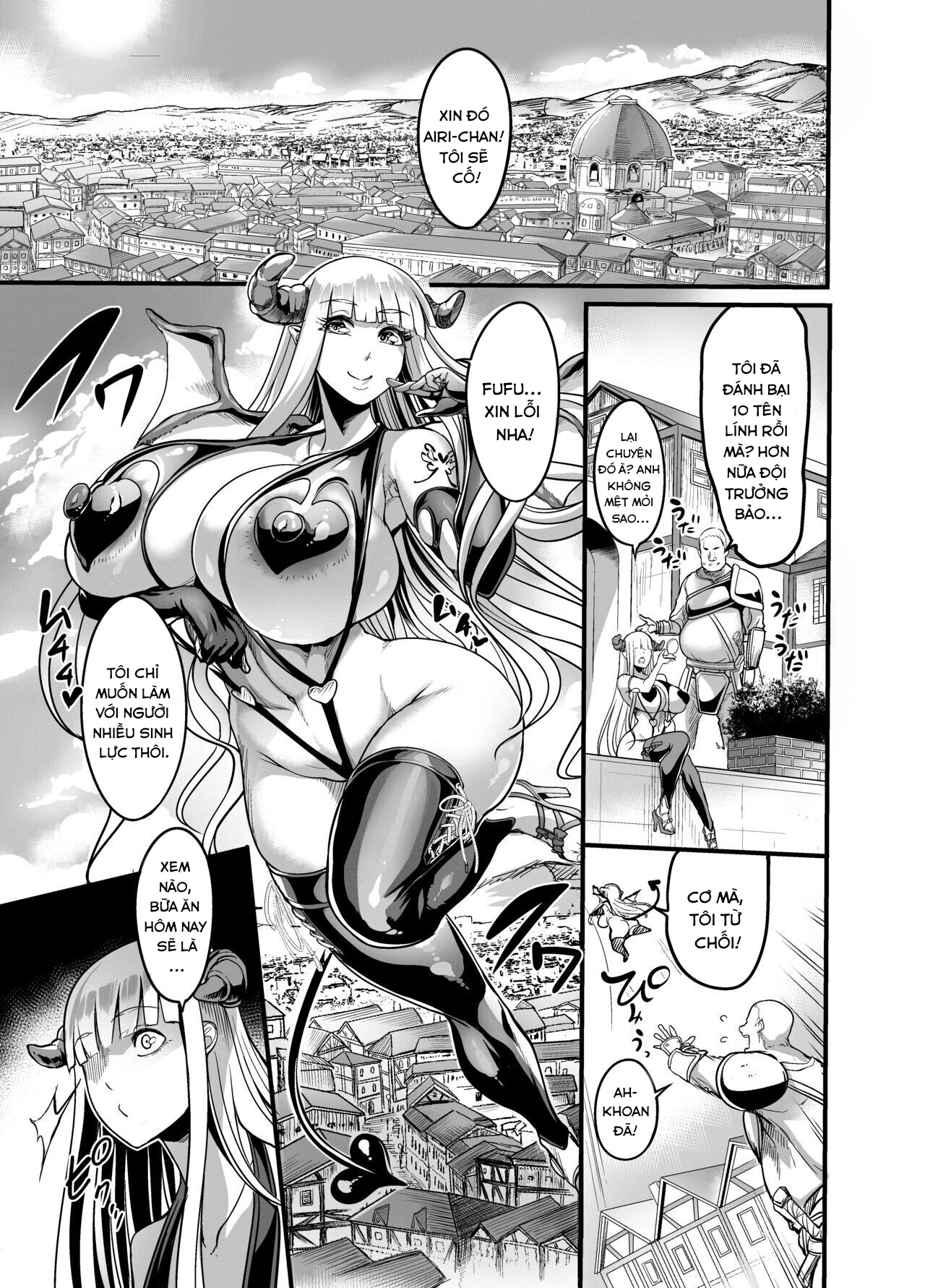 Đọc truyện hentai Chào mừng đến khu phố của Succubus - Oneshot