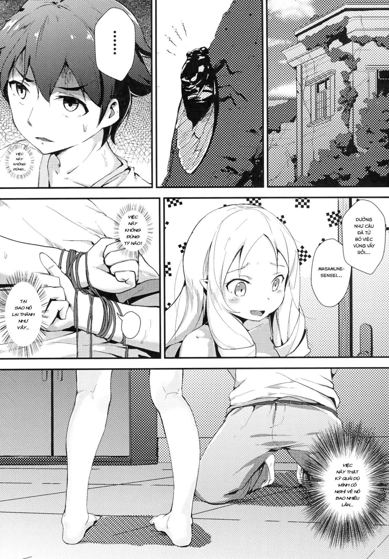 Đọc truyện hentai Yamada Elf và quần tất khiêu gợi (Eromanga Sensei) - Oneshot