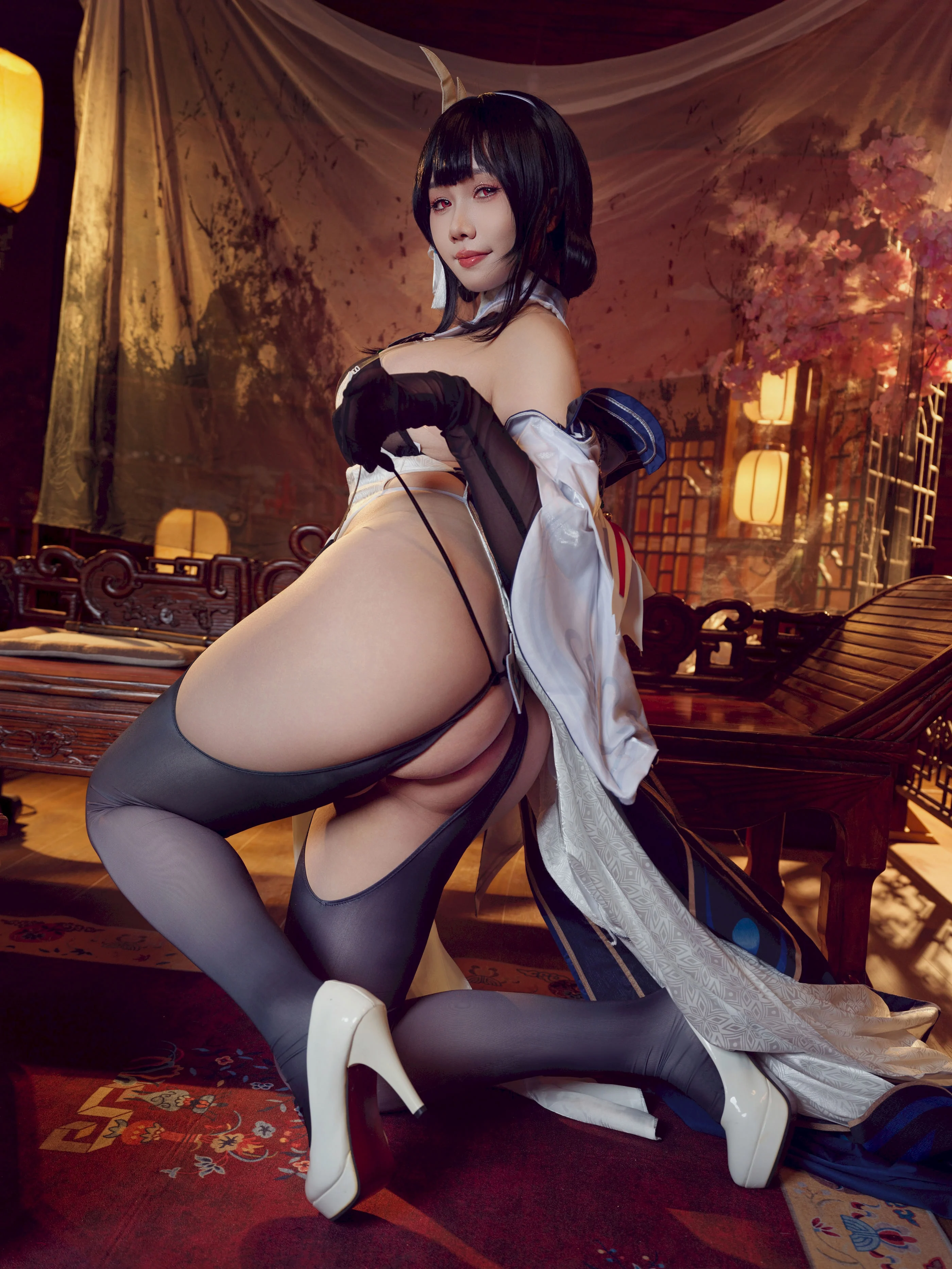 Đọc truyện hentai Tuyển tập Albums siêu phẩm Cosplay - Chap 1142 - Mahua Sauce W - Azur Lane Zhenhai Modified