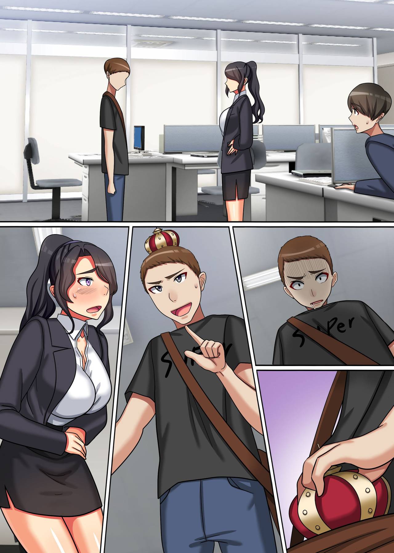 Đọc truyện hentai Ou-sama Chinpo de Haramasete! - Oneshot