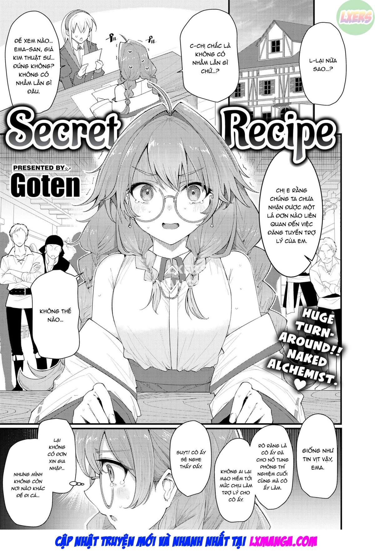 Đọc truyện hentai Công thức bí mật - Oneshot