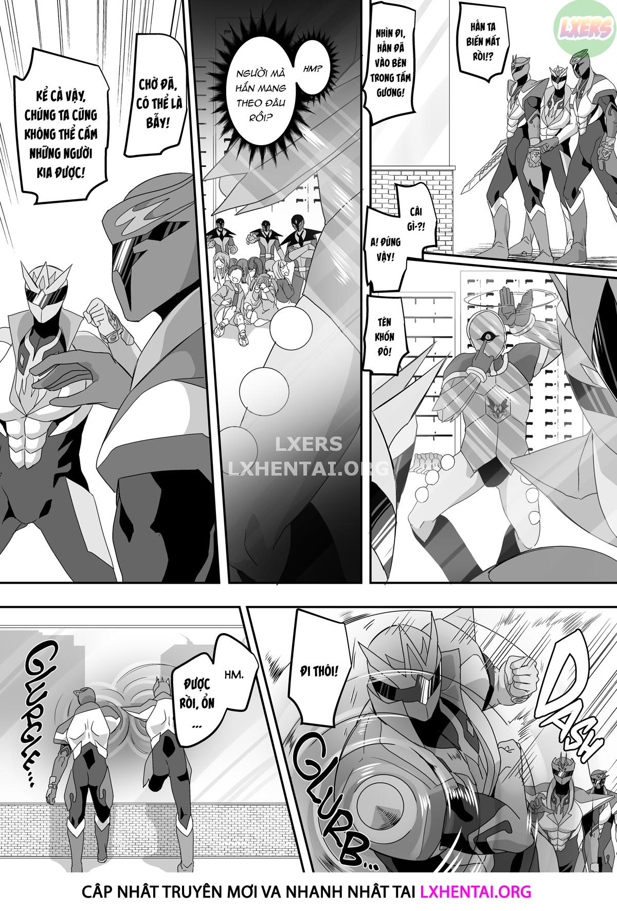 Đọc truyện hentai Saikyou no Seigi no Hero wa Kagami no Naka de wa Saijaku no Kaijin - Oneshot