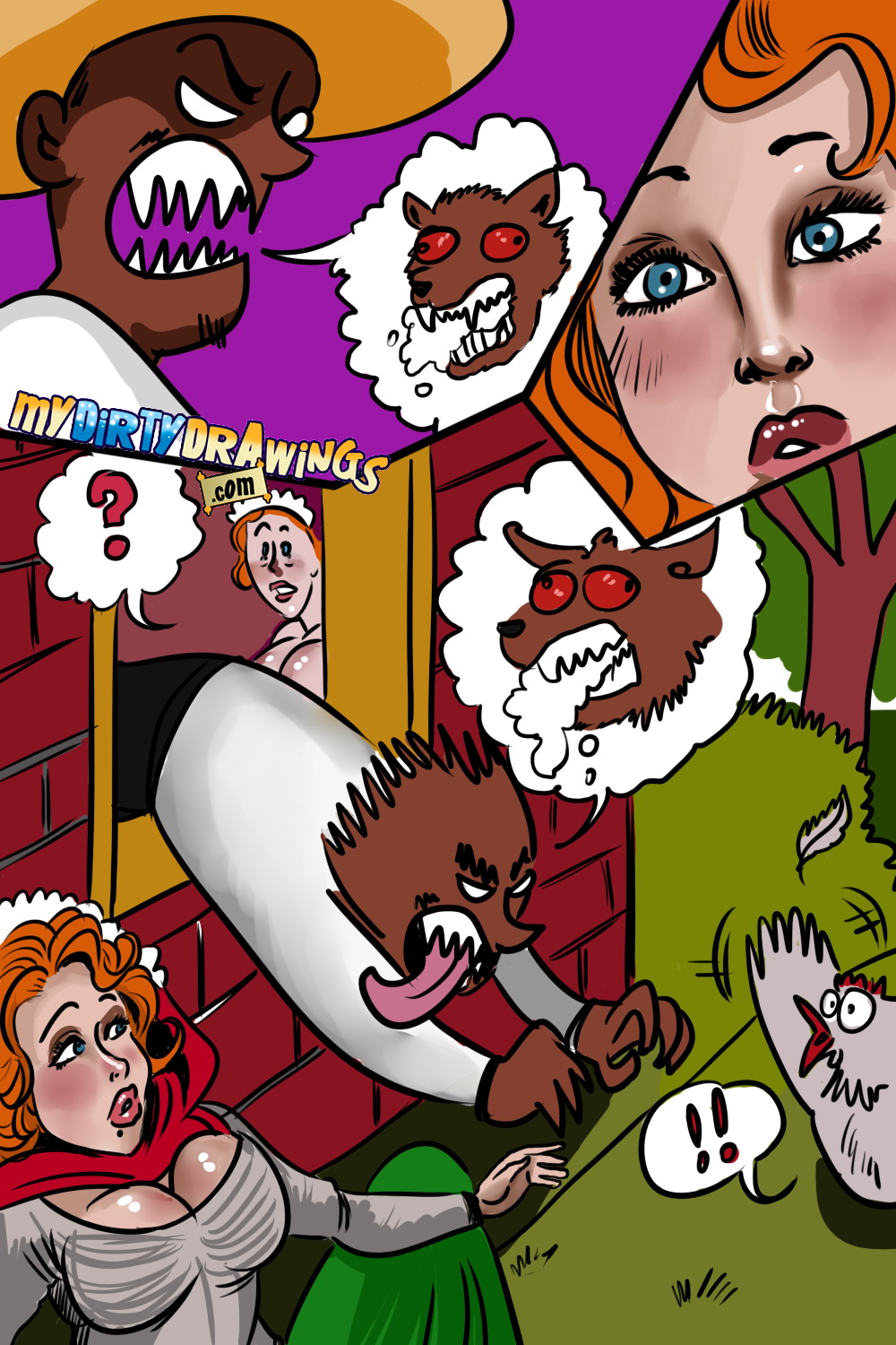 Đọc truyện hentai Red Riding Hoe - Artist CG