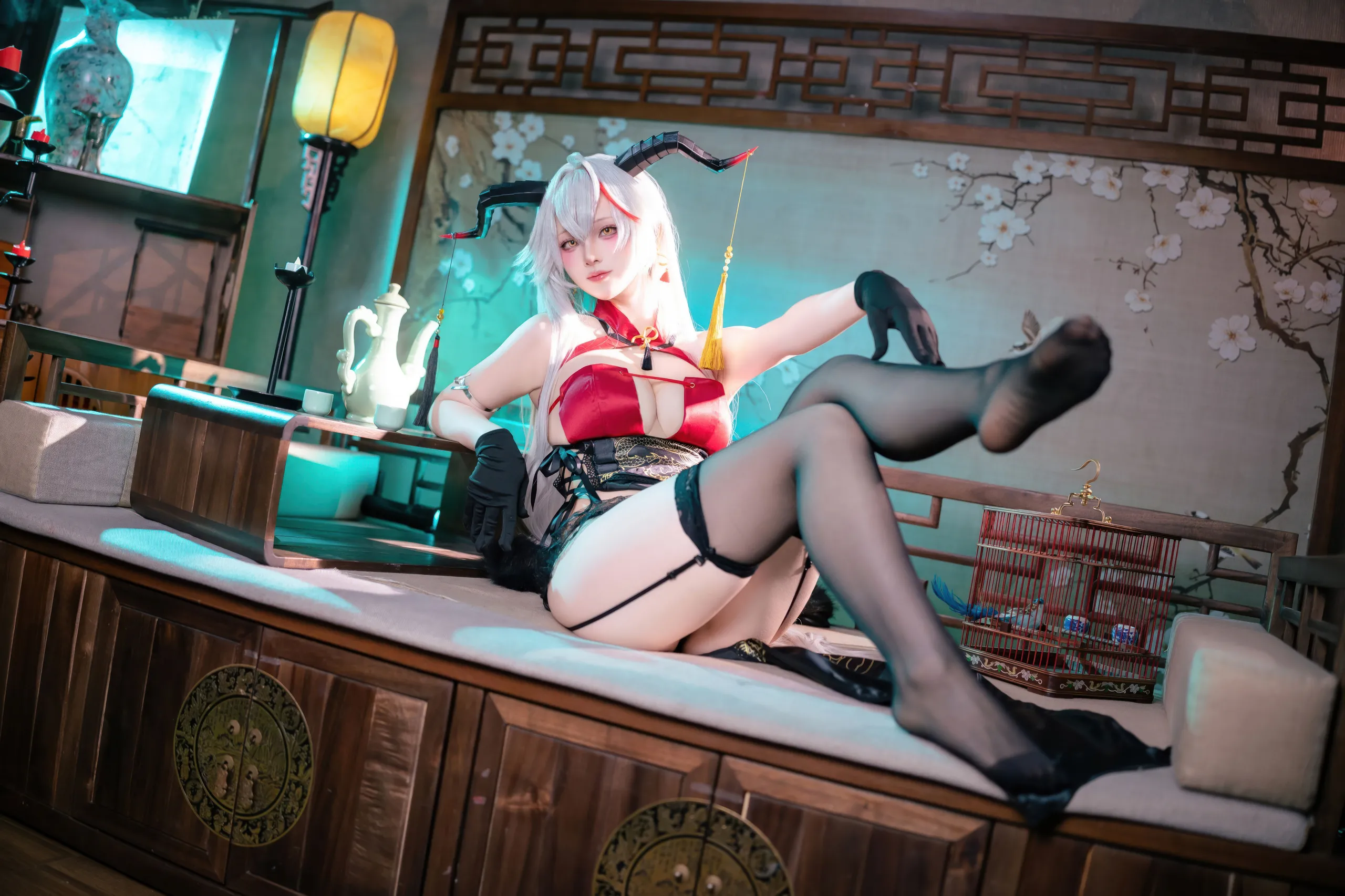 Đọc truyện hentai Tuyển tập Albums siêu phẩm Cosplay - Chap 1125 - Yukako - Azur Lane Aegir Cheongsam