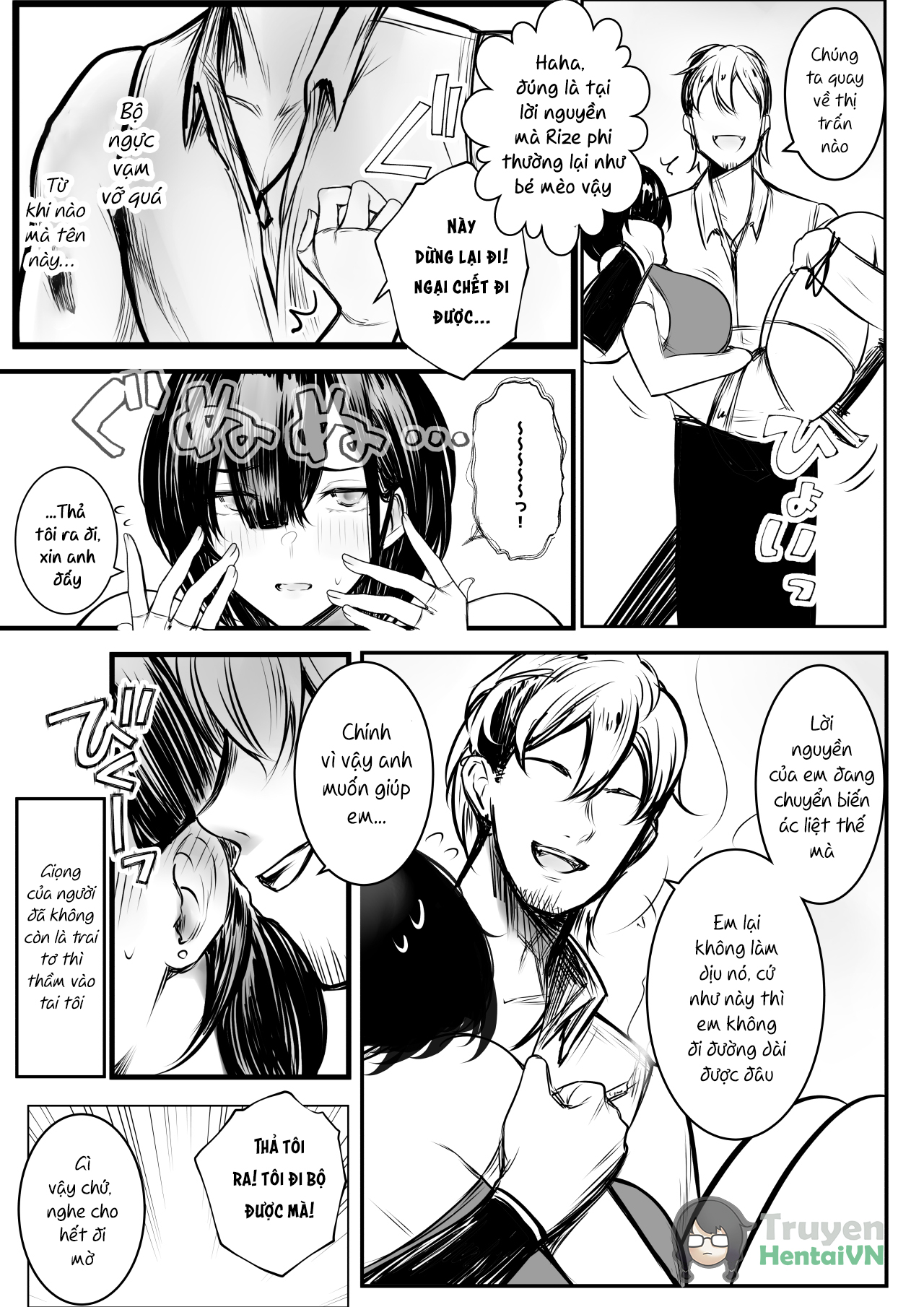 Đọc truyện hentai Onna Kishi Rize wa Koyoi mo Maotoko ni Dakareru 3 - Oneshot