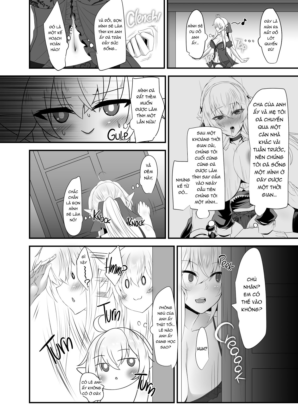 Đọc truyện hentai I Love You So, Young Master! - Chap 3 - I Want My Elf Maid to Sneak Into My Bed at Night with Sexy Lingerie-