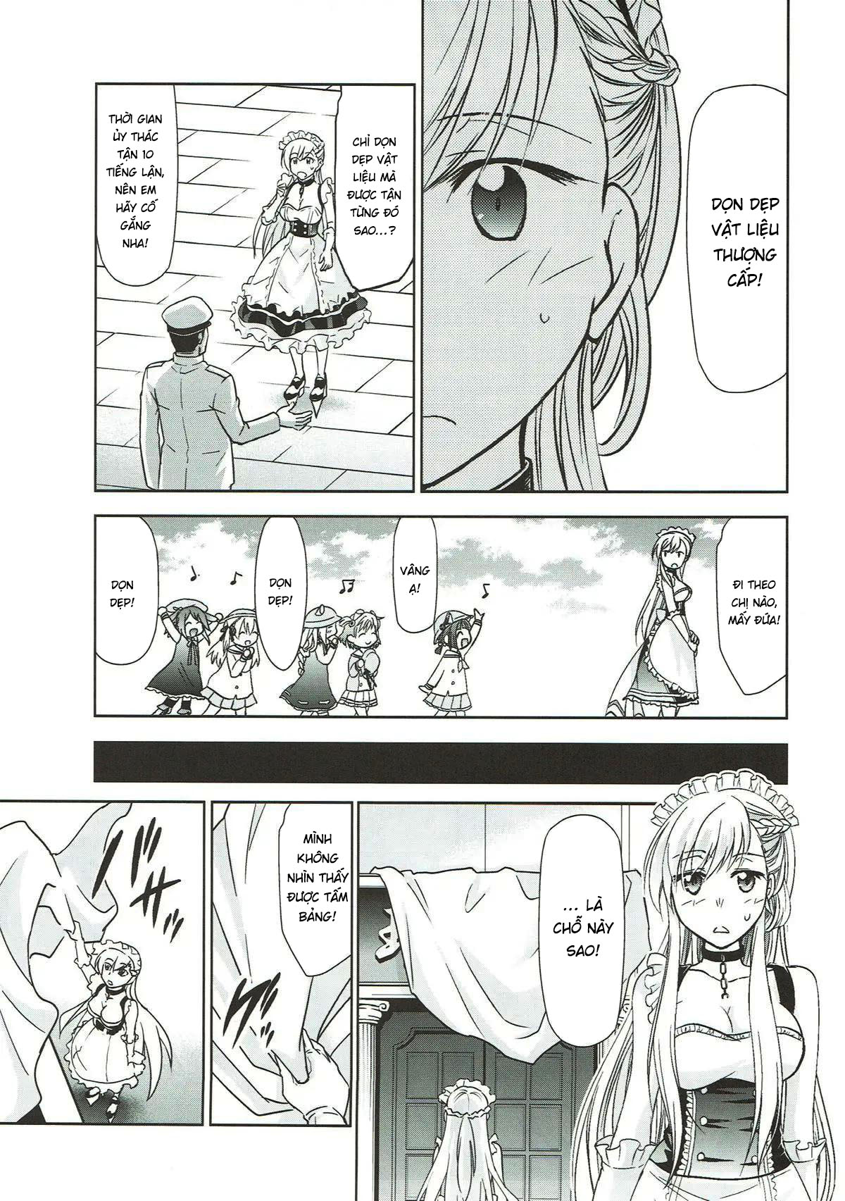 Đọc truyện hentai Công việc dọn dẹp vật liệu thượng cấp của Belfast - Oneshot nứng