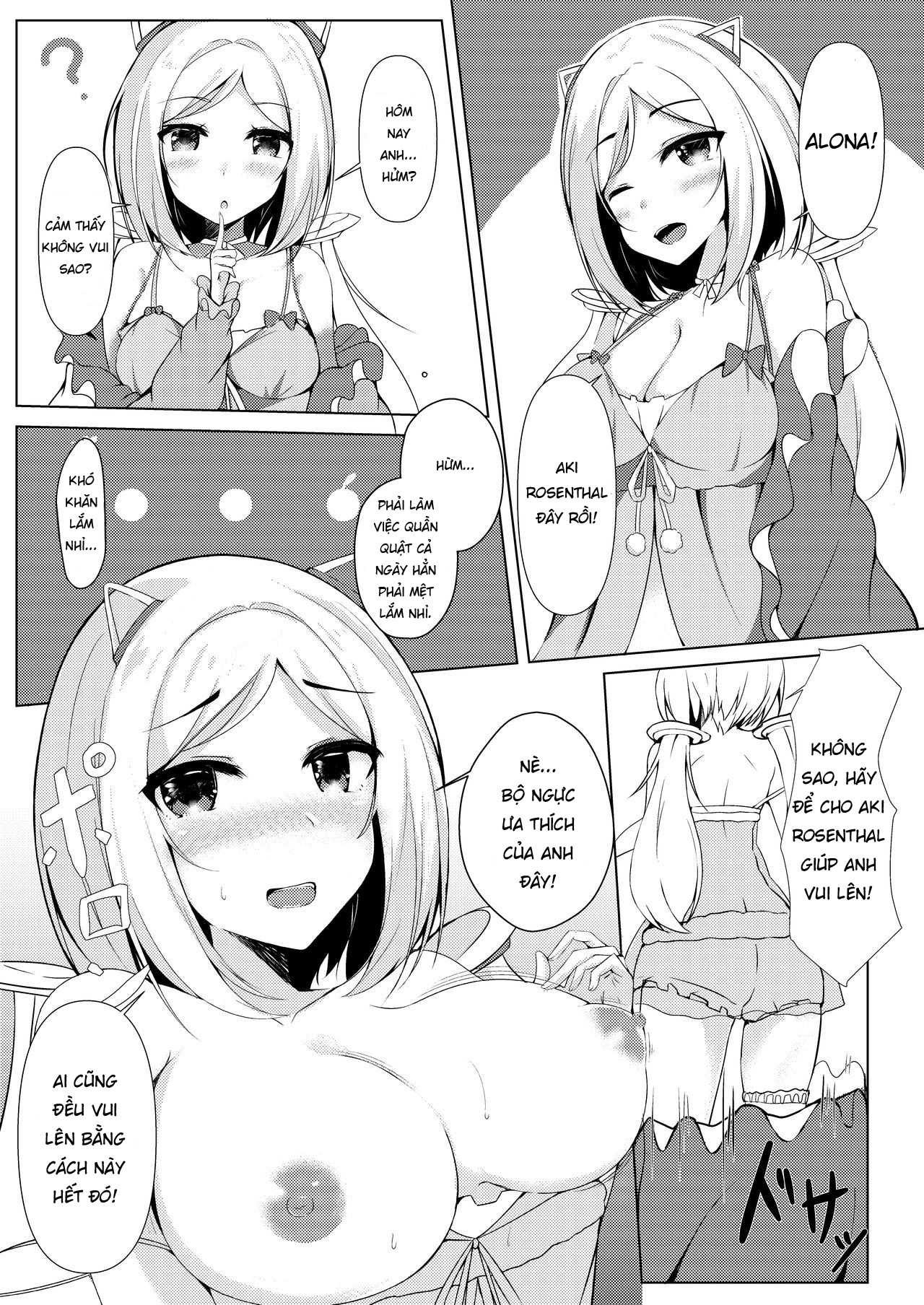 Đọc truyện hentai Erolive. - Oneshot: Haachama, Aki, Mel, Choco đang làm cái jztr?