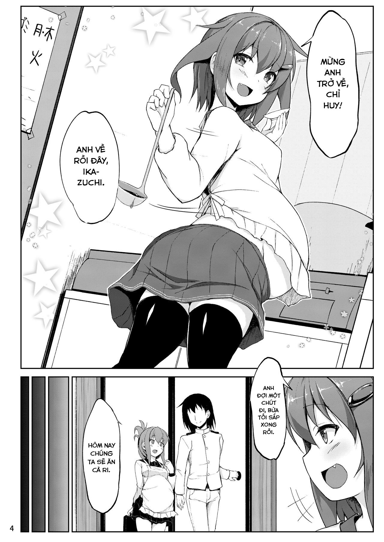 Đọc truyện hentai Ikazuchi và Inazuma muốn em bé của chỉ huy!! (Kantai Collection -KanColle-) - Chap 2: END
