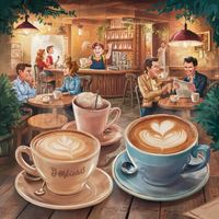 Cozy Time at the Cafe